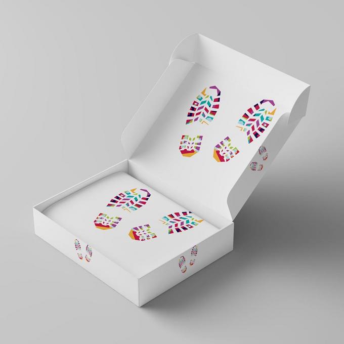 Bajo MOQ Logotipo personalizado de ropa corrugada de color blanco Embalaje correo postal envío correo caja de zapatos para regalo 7