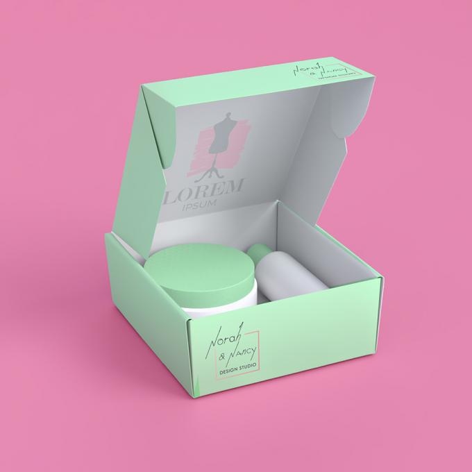 Cajas de embalaje de maquillaje cosmético ecológico Cajas de envío postal de cartón corrugado 6