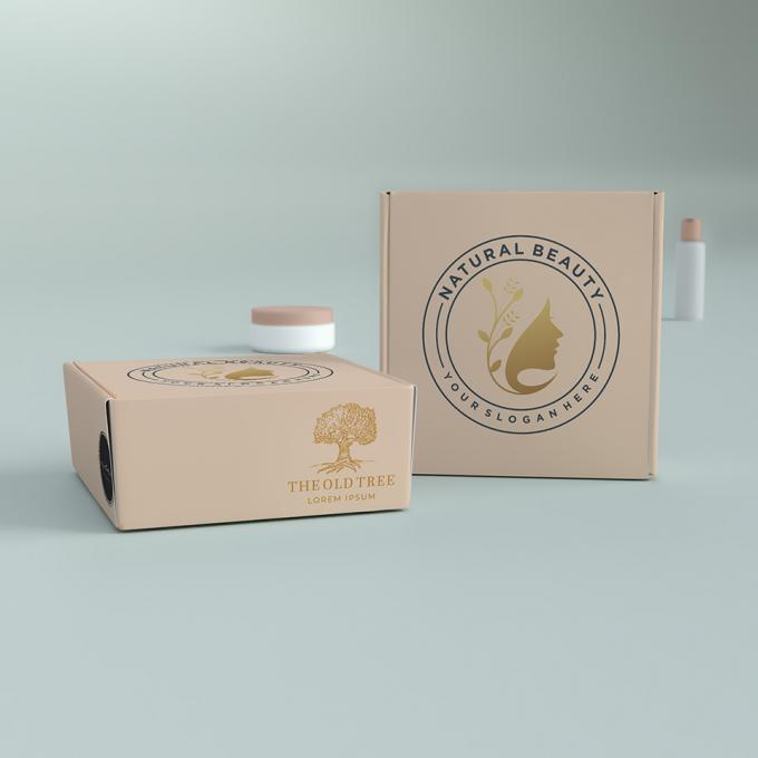 Cajas de embalaje de maquillaje cosmético ecológico Cajas de envío postal de cartón corrugado 8