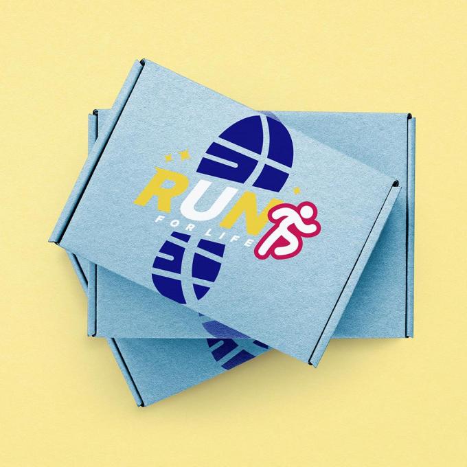 Logotipo impreso a medida Papel de cartón grueso azul plegable Cajas de envío para ropa zapatos 8