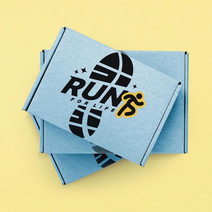 Logotipo impreso a medida Papel de cartón grueso azul plegable Cajas de envío para ropa zapatos 7