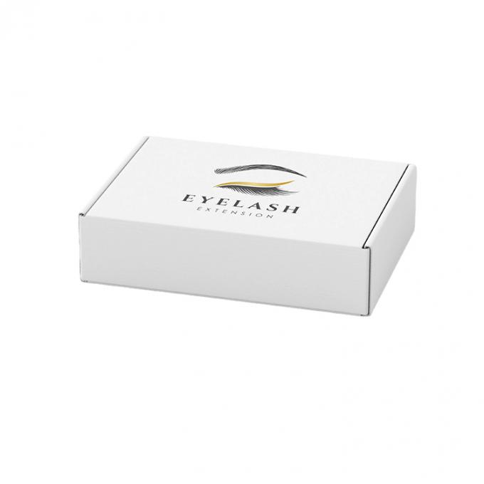 Reciclables de lujo logotipo personalizado papel vacío Falsa caja de embalaje de pestañas para el envío 6