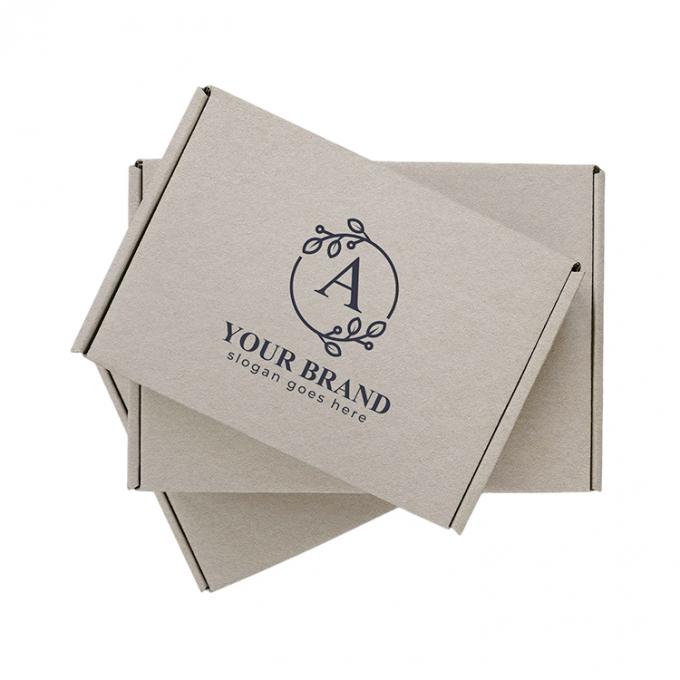 Pedido personalizado Logotipo personalizado Impreso Elegante Moda Regalo Mailer Papel de cartón Papel de pestañas Embalaje de envío Caja 2