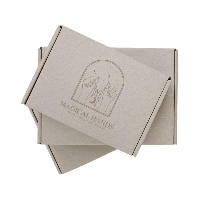 Pedido personalizado Logotipo personalizado Impreso Elegante Moda Regalo Mailer Papel de cartón Papel de pestañas Embalaje de envío Caja 1