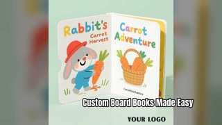 Servicio de impresión de libros de cartón para niños personalizados