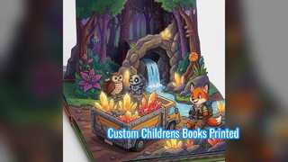 Servicios personalizados de impresión de libros de tapa dura para niños