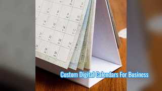 Calendario digital personalizado para la marca de oficina