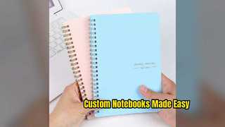 Impresión de cuadernos de espiral personalizados para su marca
