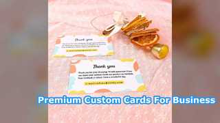 Tarjetas de agradecimiento personalizadas para la marca de pequeñas empresas