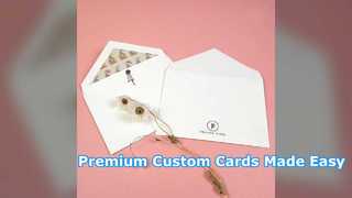 Tarjetas de agradecimiento comerciales personalizadas Impresión profesional