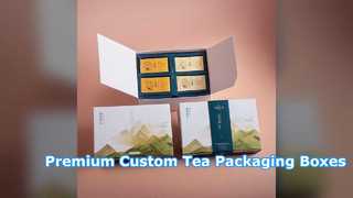 Diseño premium de cajas de embalaje de té personalizadas para su marca